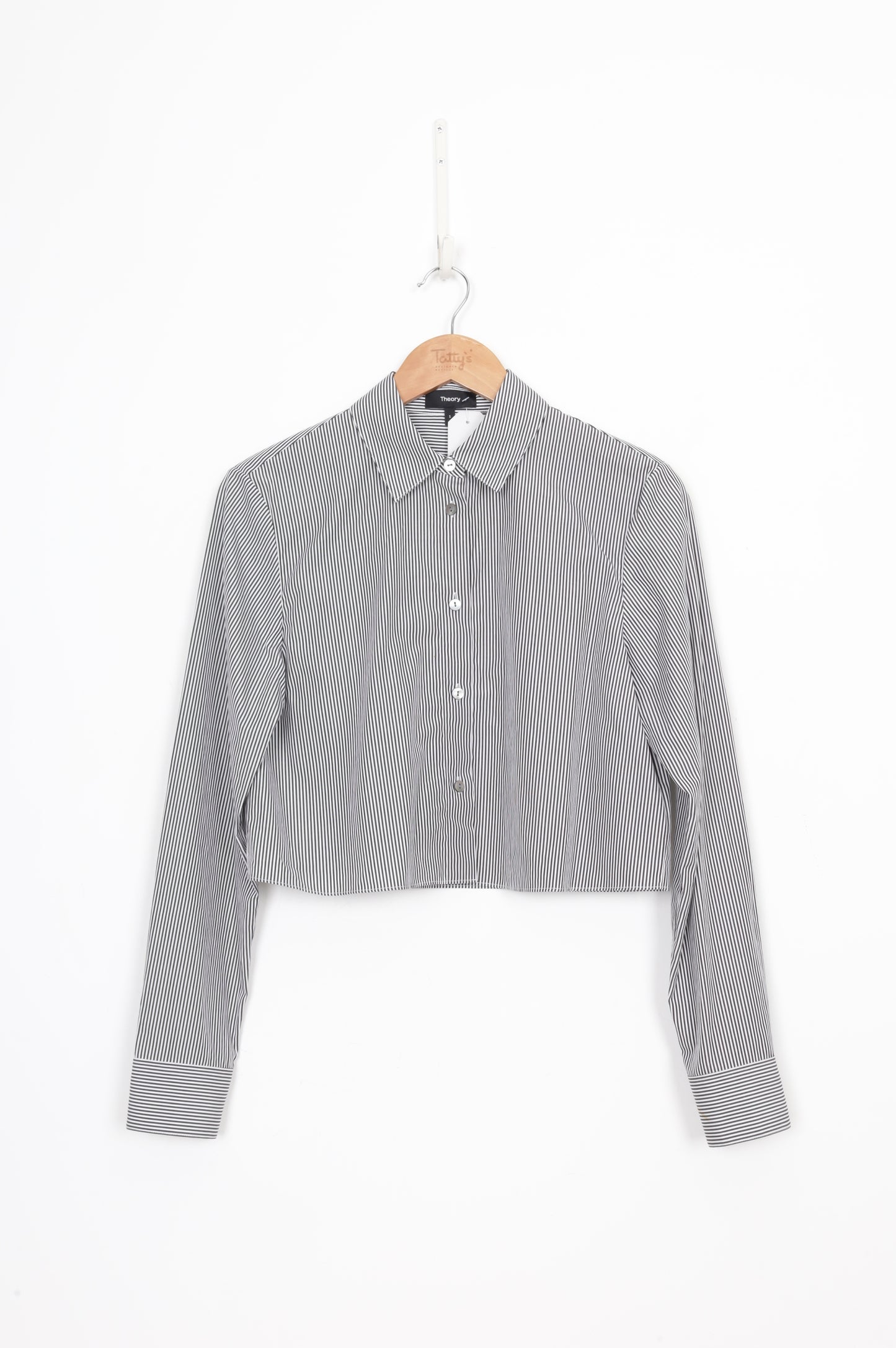 Theory Womens White Shirt Size S