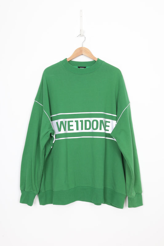 We11done Mens Green Sweatshirt Size O/S