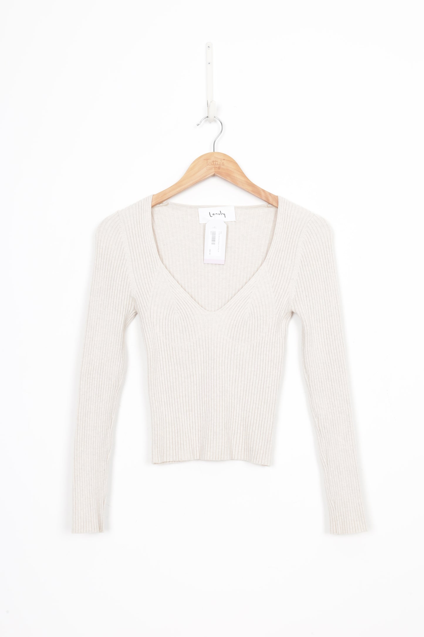 Lonely Womens Beige Top Size M