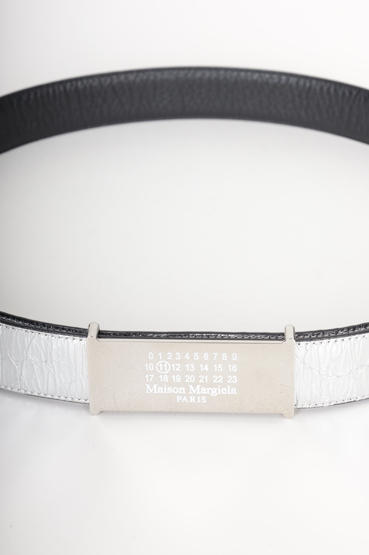 Maison Margiela Womens Silver Belt Size M