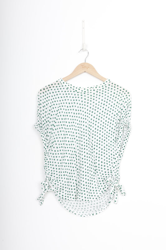 Taylor Womens White Top Size S