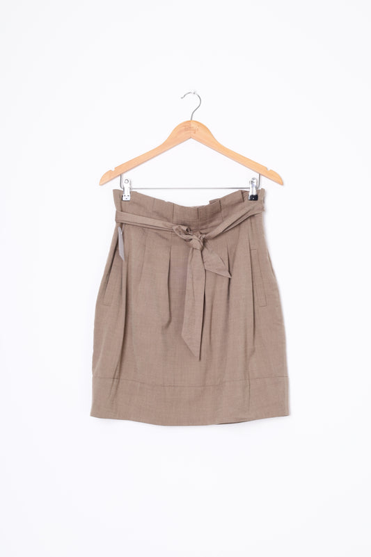BCBG Maxazria Womens Brown Mini Skirt Size 8