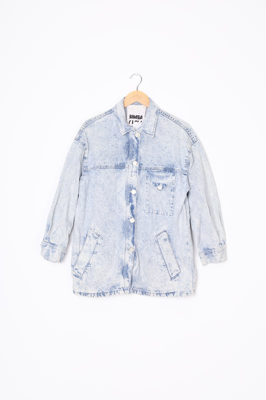 Bimba Y Lola Womens Blue Jacket Size M