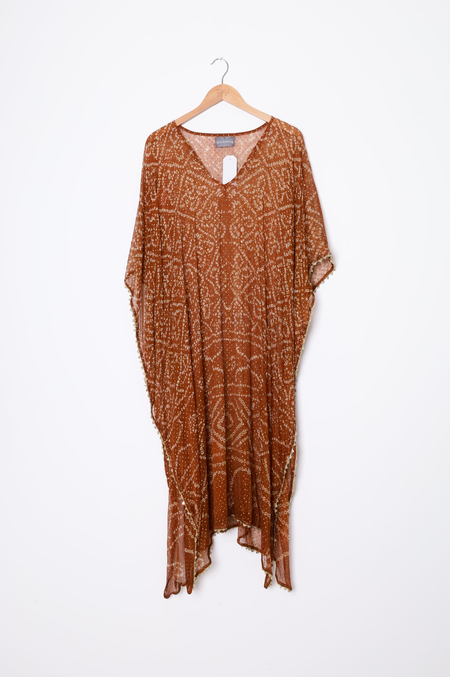 Nicki Plowman Womens Brown Dress Size L