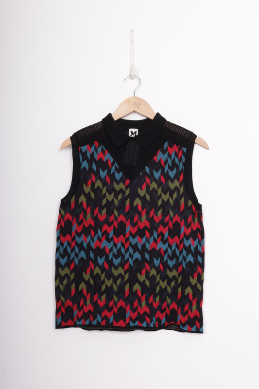 Missoni Womens Black Vest Size 44