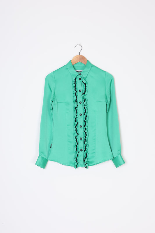 World Womens Green Shirt Size XXS