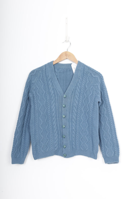 No Label Womens Blue Cardigan Size M