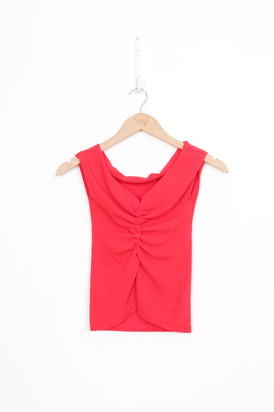 Dominique Healy Womens Red Top Size 0