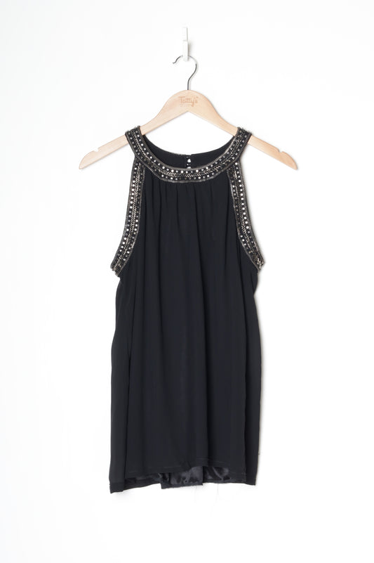 Storm Womens Black Top Size 10