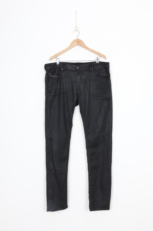 Diesel Mens Black Jeans Size 38