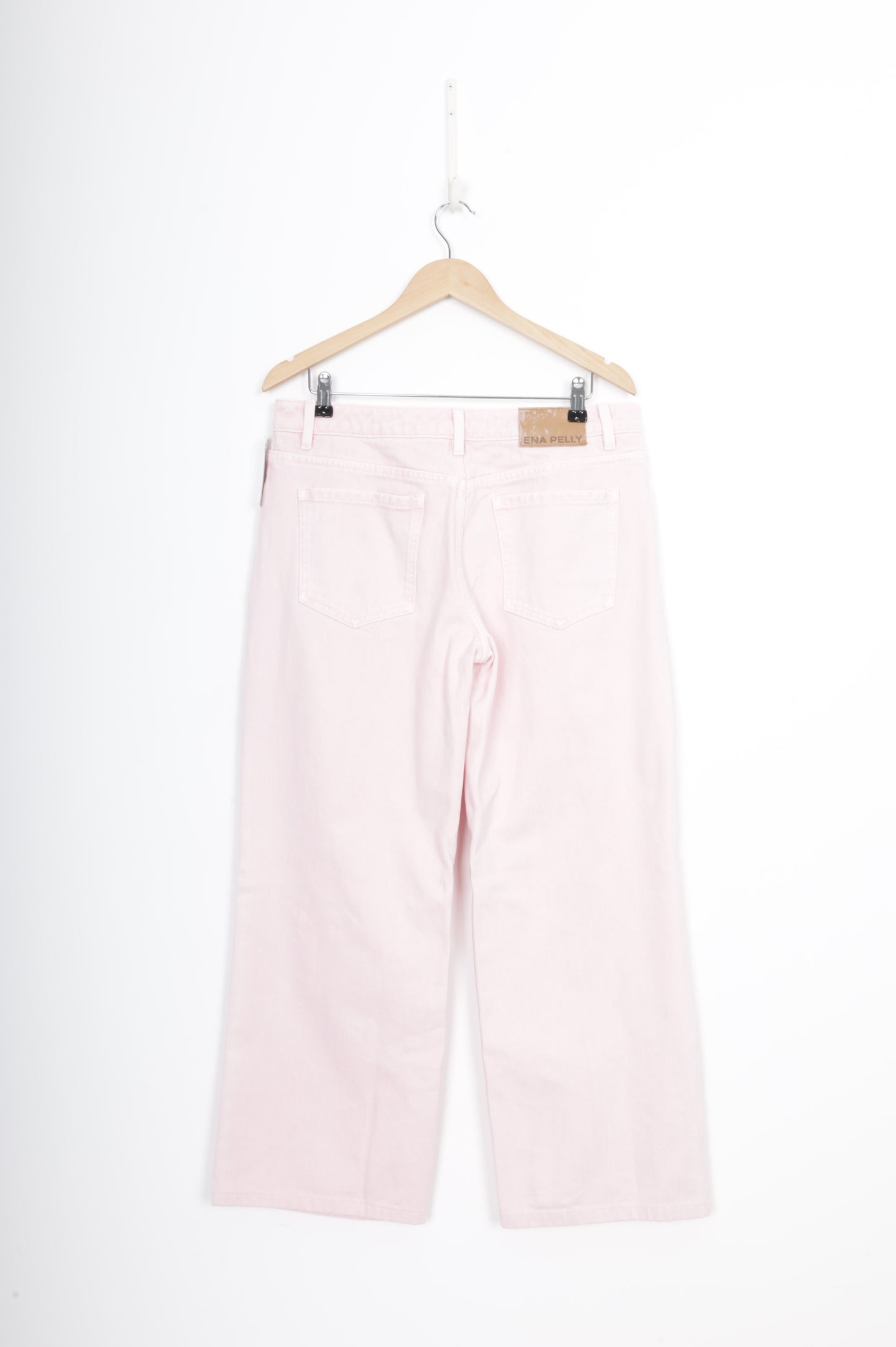 Ena Pelly Womens Pink Jeans Size 12