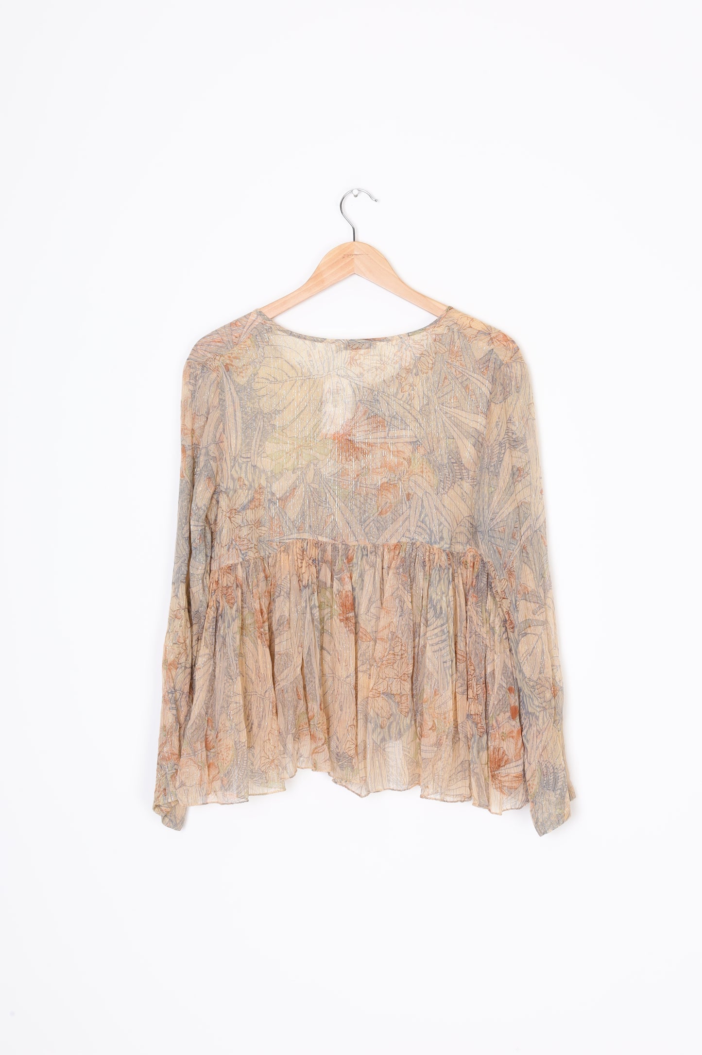 Mes Demoiselle Paris Womens Beige Blouse Size 38