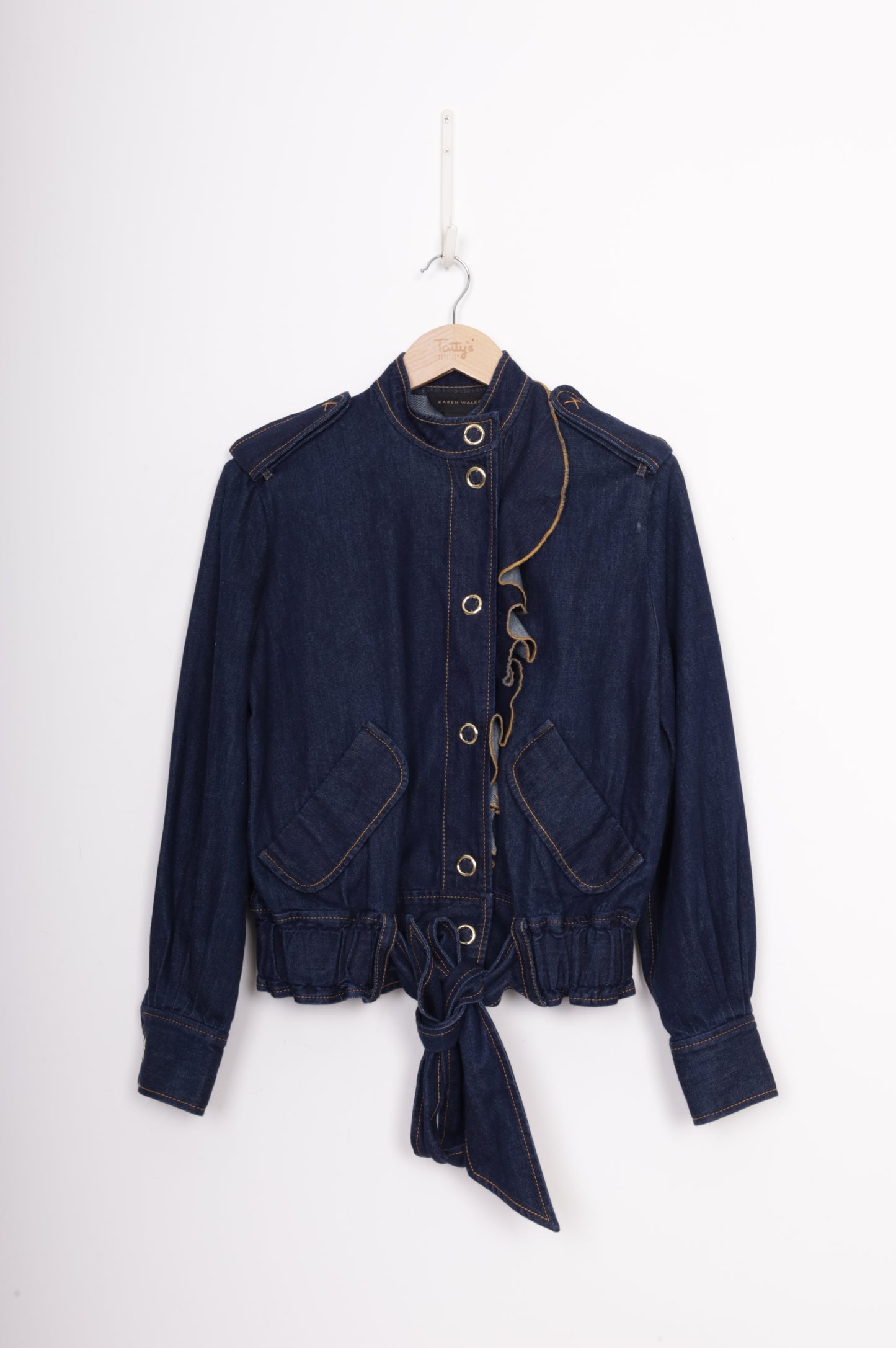 Karen Walker Womens Blue Jacket Size 6