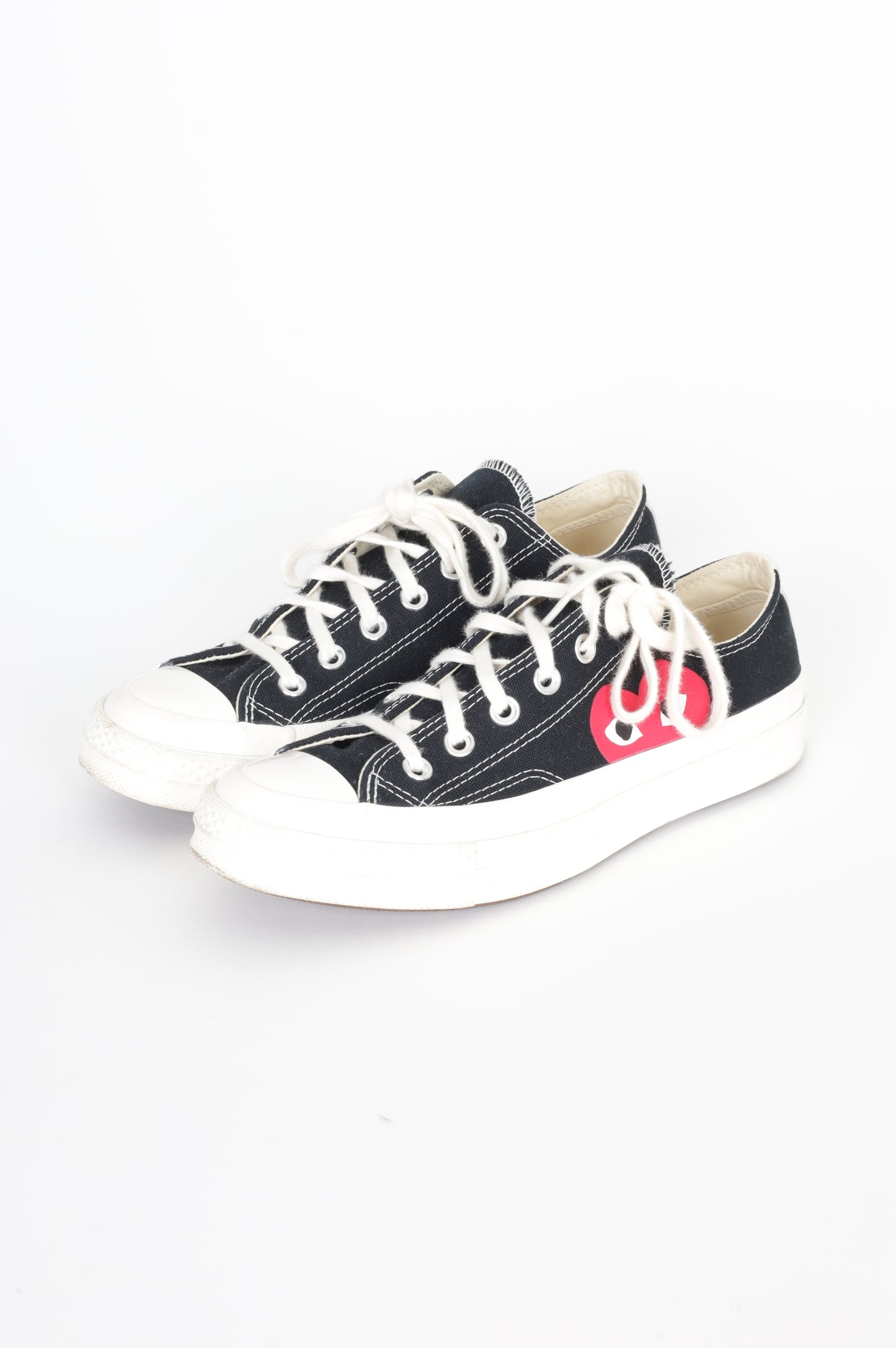 Comme Des Garcons Play Womens Black Sneakers Size EU 39