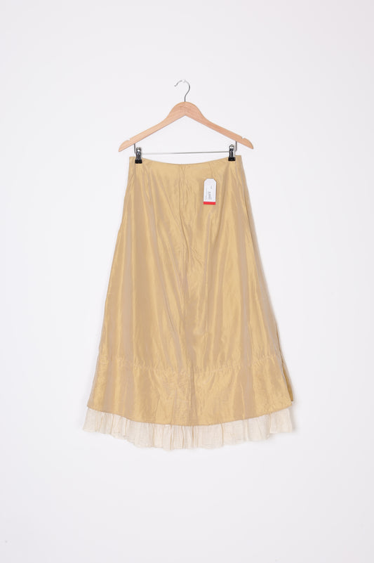 120% Womens Beige Skirt Size 42