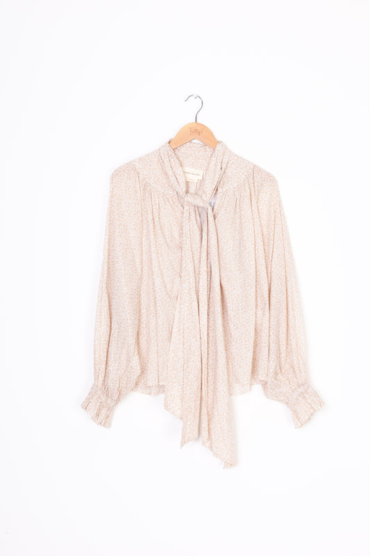 Karen Walker Womens Beige Blouse Size 8