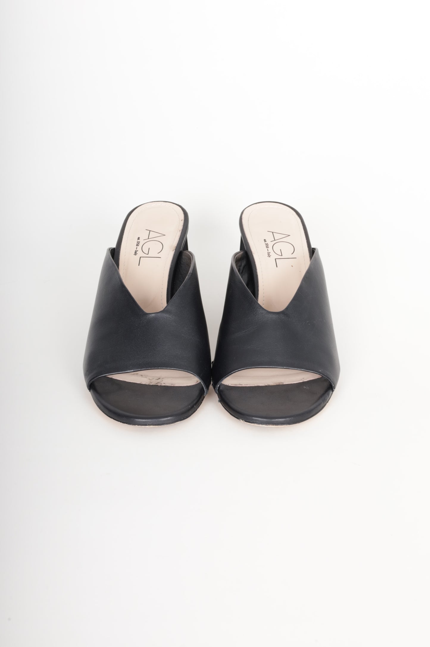 AGL Womens Black Heels Size EU 40