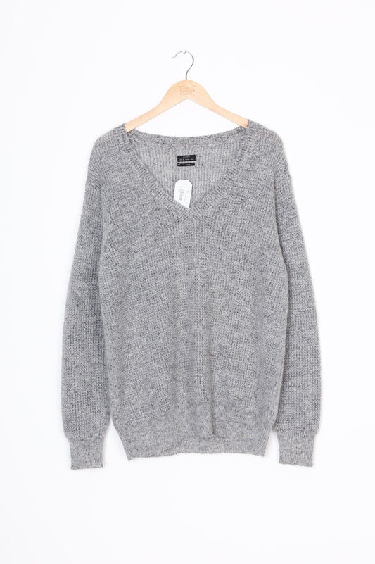 All Saints Mens Grey Jumper Size L