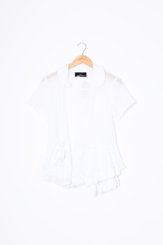 Tricot Comme Des Garcons Womens White Top Size S