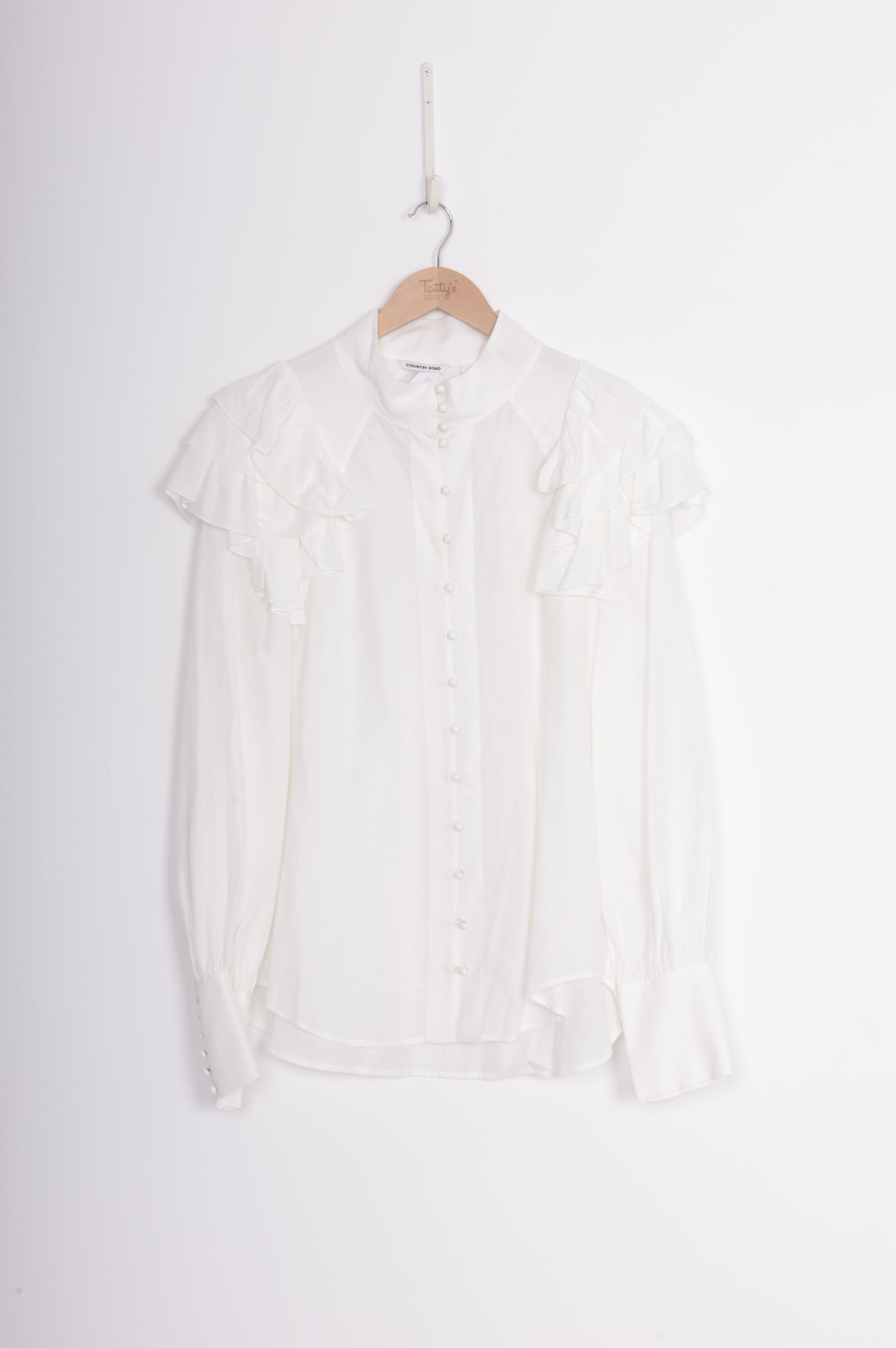 Country Road Womens White Blouse Size 16