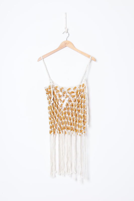 Wynn Hamyln Womens Yellow Top Size M