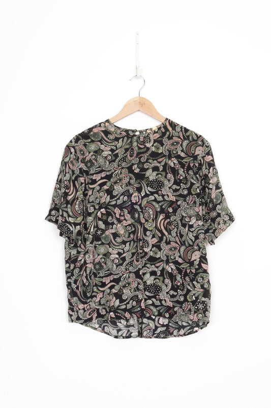 Juliette Hogan Womens Black Top Size 10