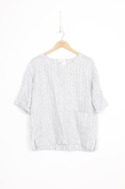 Jump Linen Womens White Top Size 12