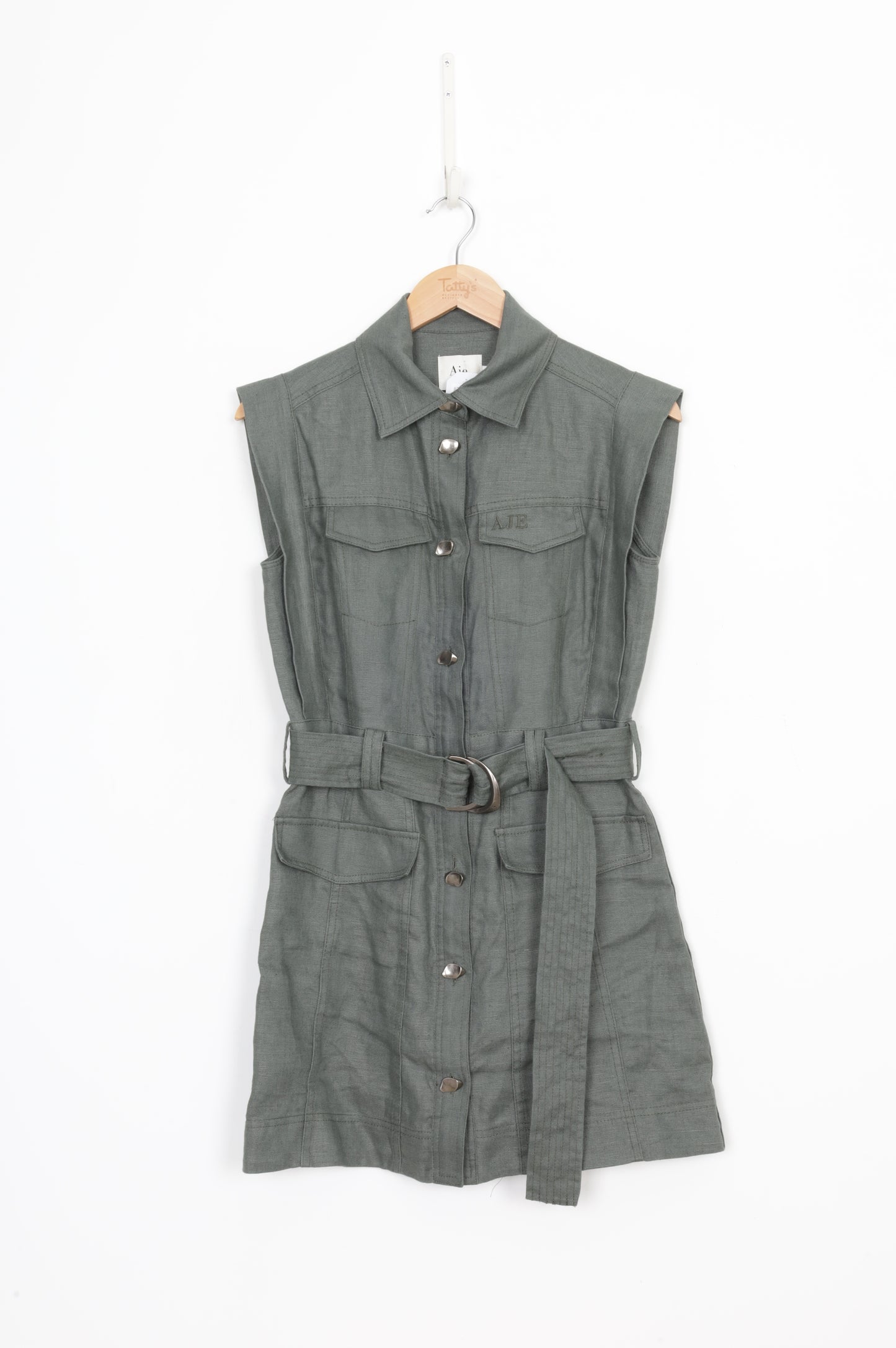 Aje Womens Green Dress Size 6