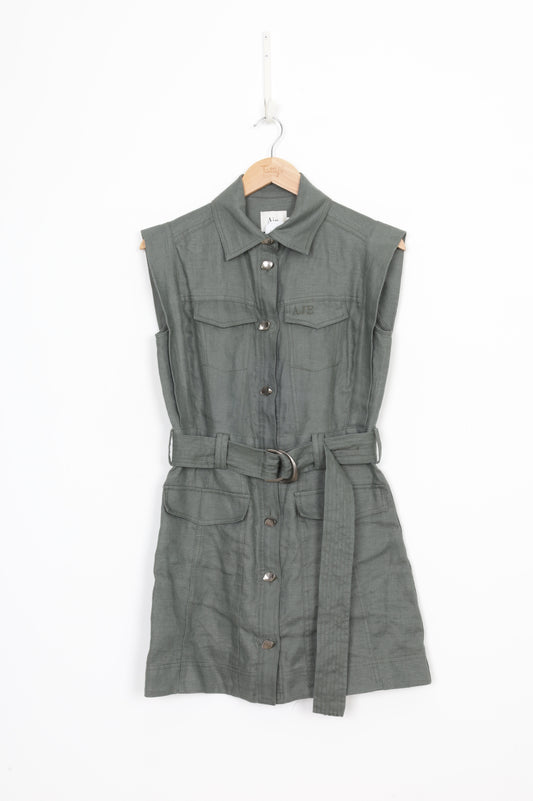 Aje Womens Green Dress Size 6