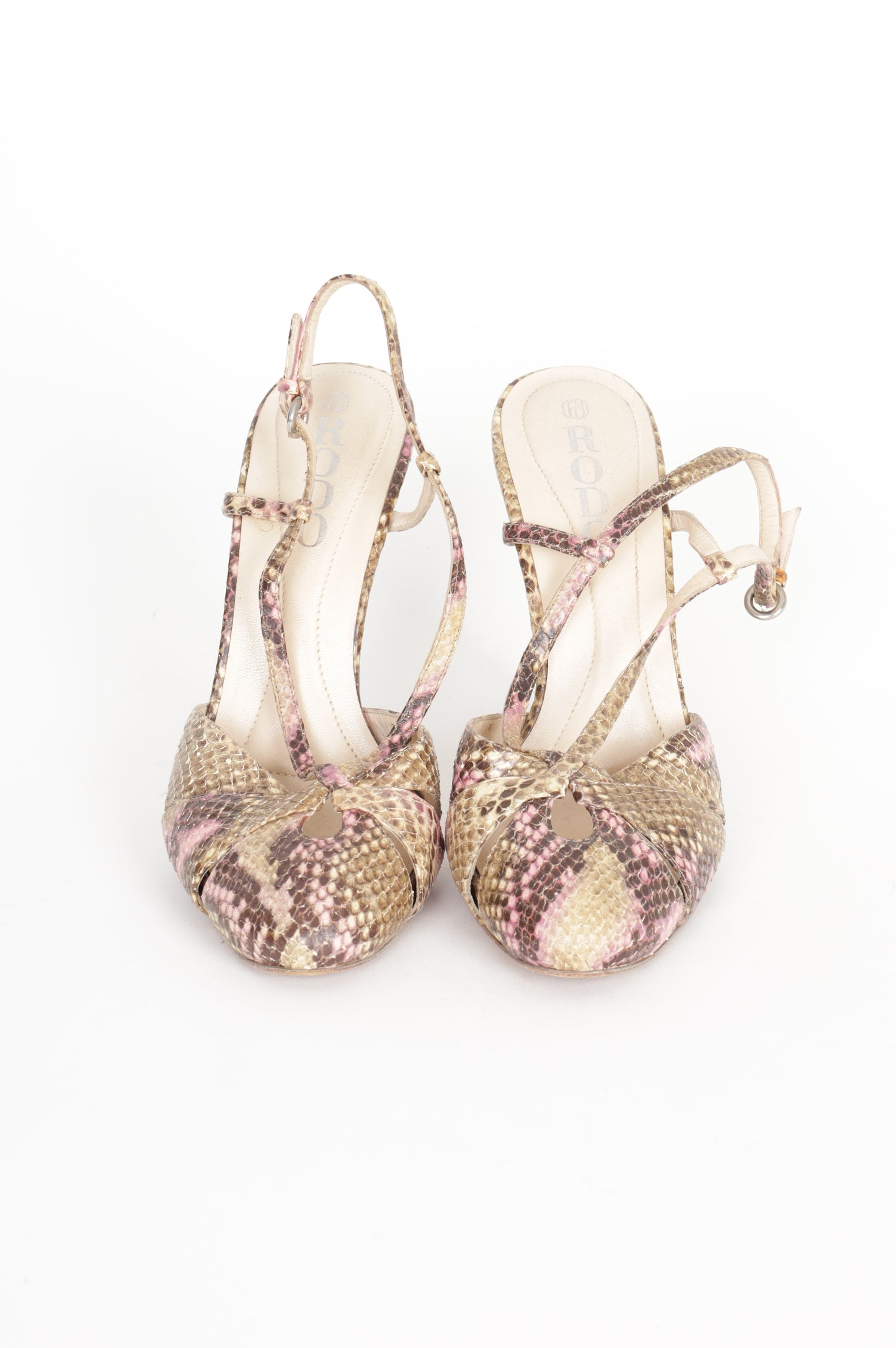 Rodo Womens Beige Heels Size EU 39