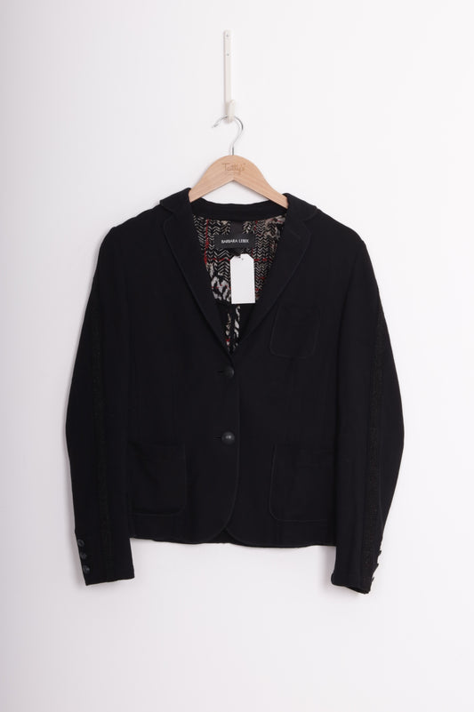 Barbara Lebek Womens Black Blazer Size UK 12