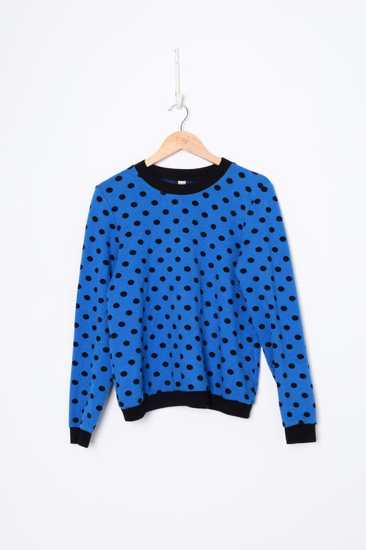 Sylvester by Kate Sylvester Womens Blue Sweatshirt Size S