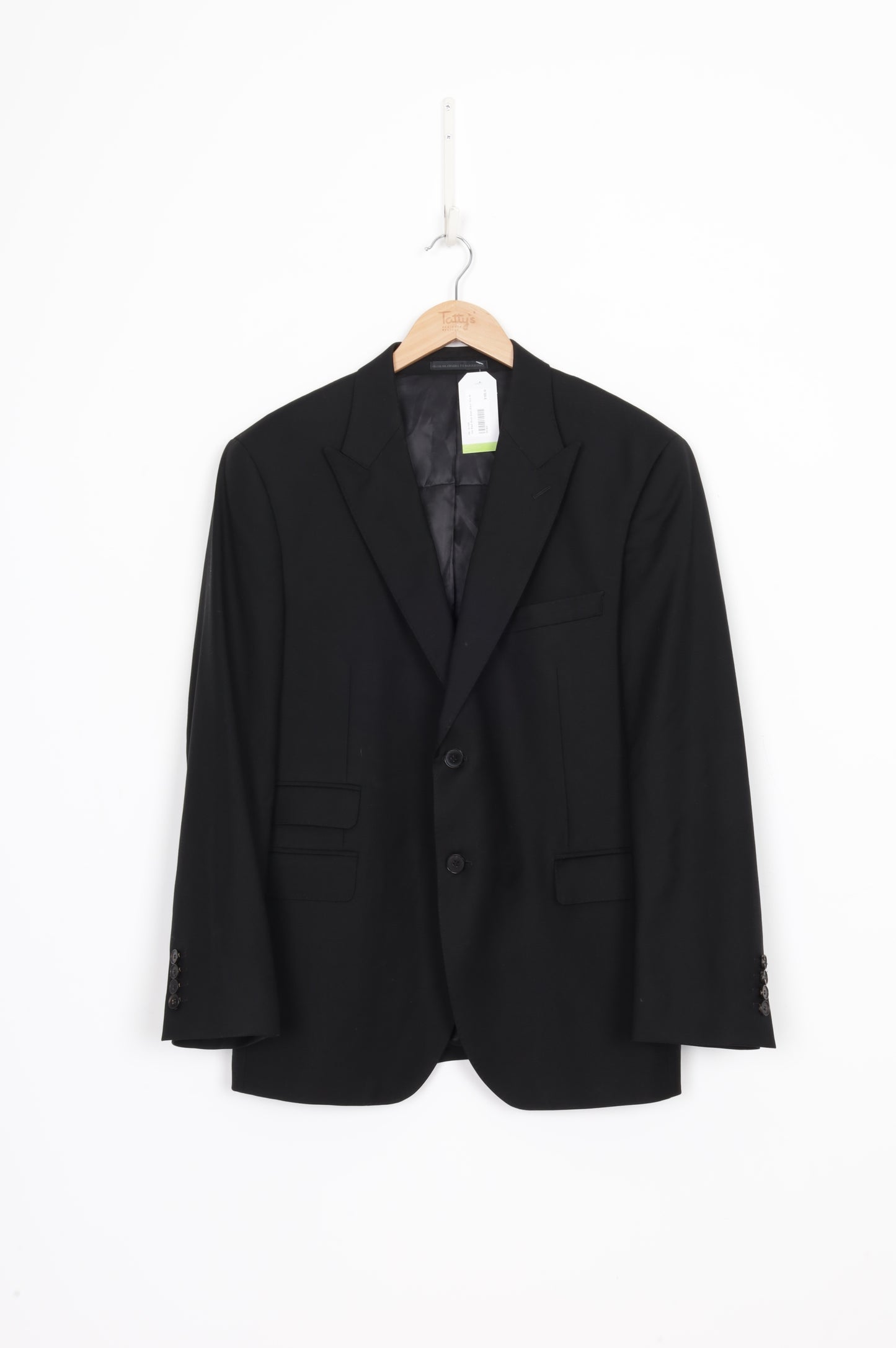 Joe Black Mens Black Blazer Size XL