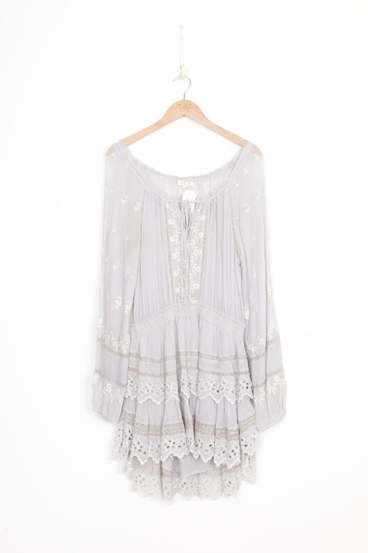 Love Shack Fancy Womens Purple Dress Size L