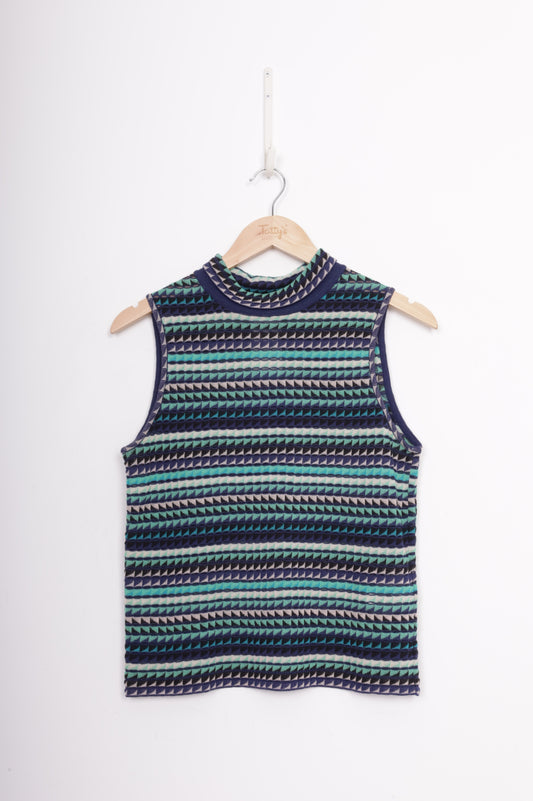 Missoni Womens Blue Top Size 42