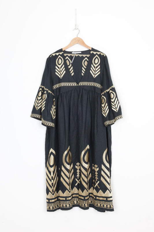 Greek Archaic Kori Womens Black Dress Size M