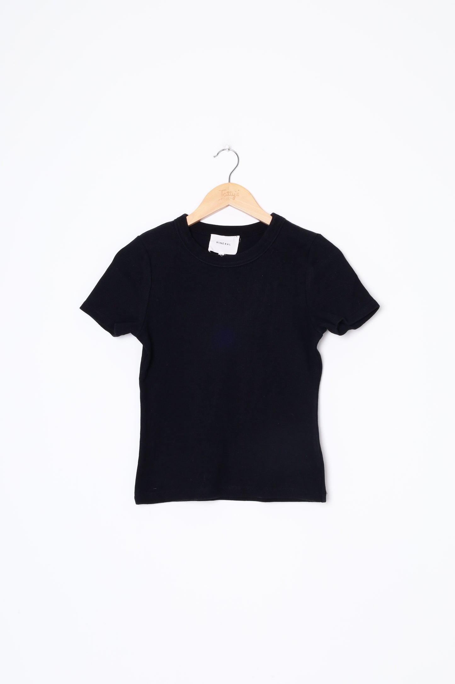 Mineral Womens Black T-shirt Size S