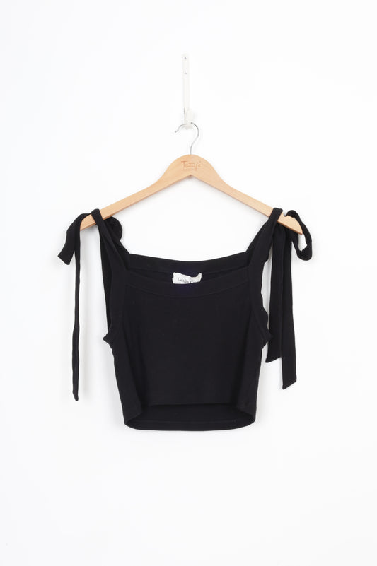 Caitlin Crisp Womens Black Top Size 12
