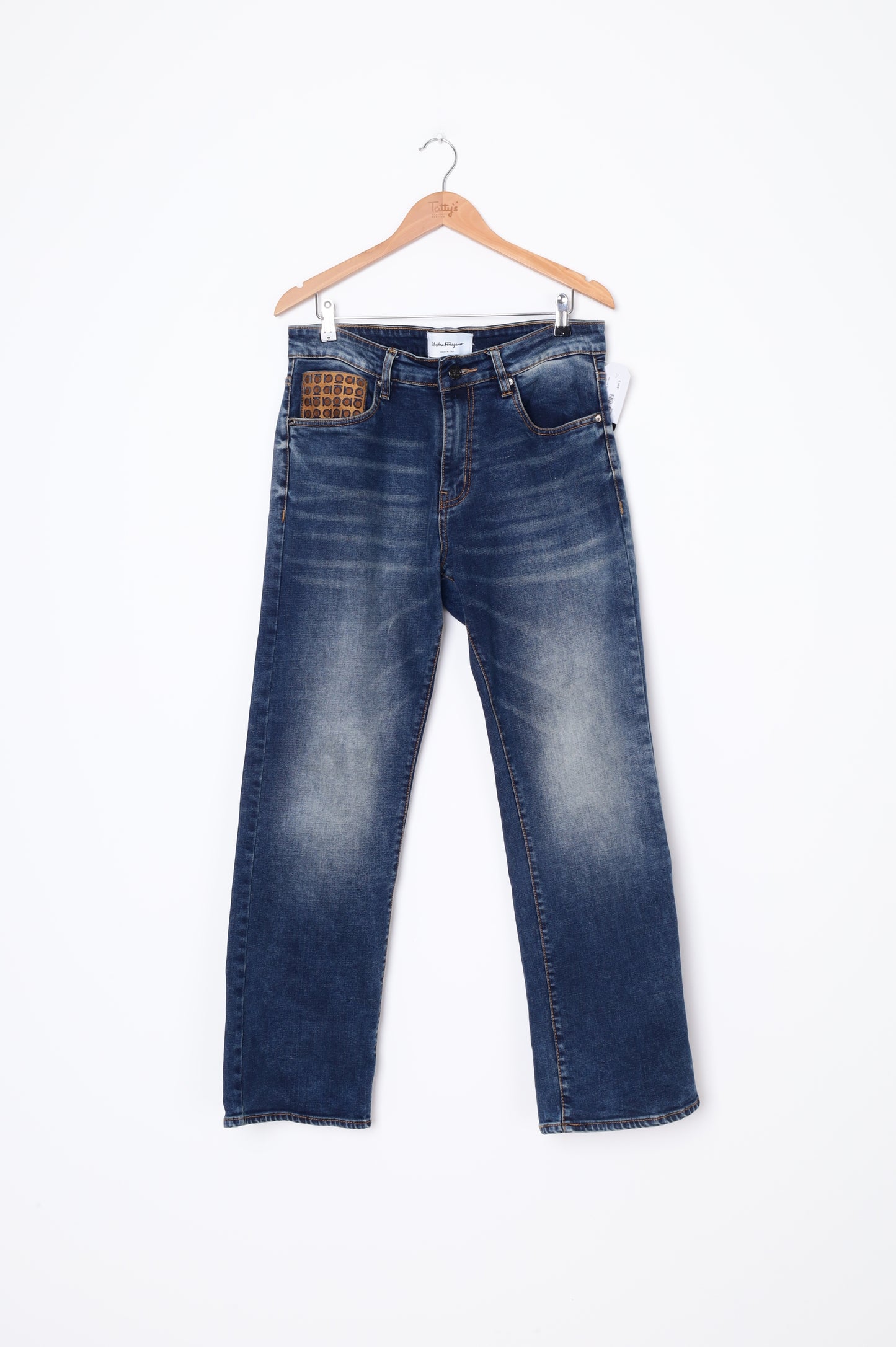 Salvatore Ferragamo Womens Blue Jeans Size W 32