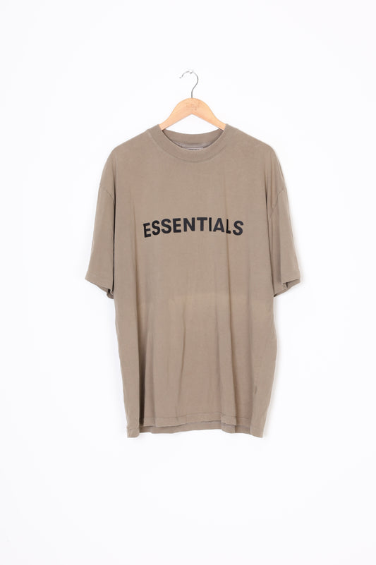 Essentials Fear of God Mens Green T-shirt Size XL
