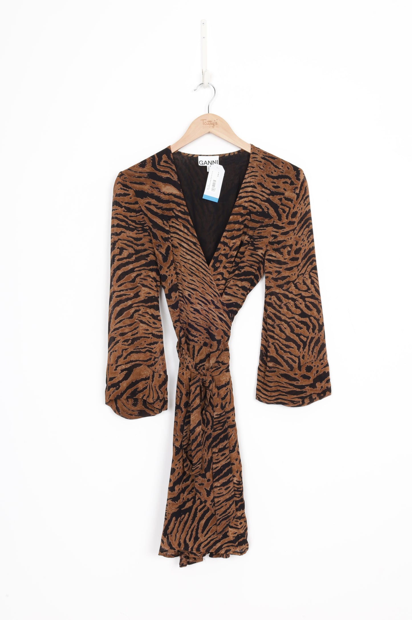 Ganni Womens Black Dress Size EU 38