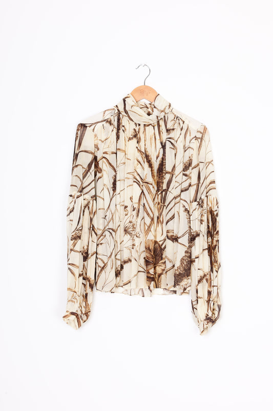 Banana Republic Womens Cream Blouse Size S