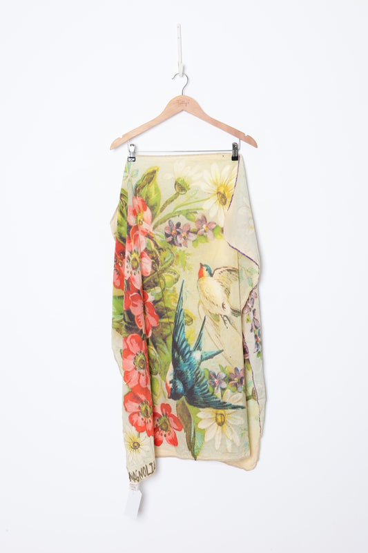 Magnolia Pearl Womens Green Scarf Size O/S