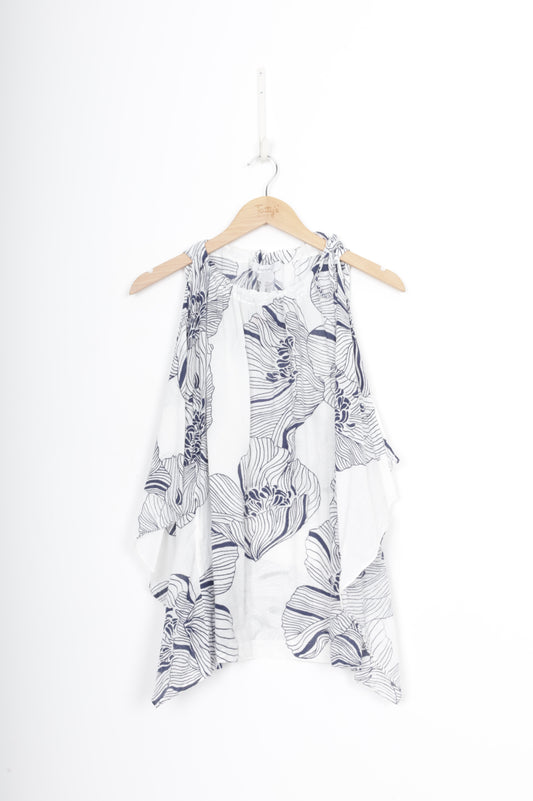 Karen Walker Womens White Top Size 8