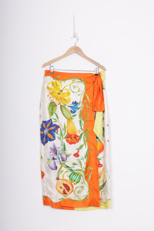 Alemais Womens White Maxi Skirt Size 14