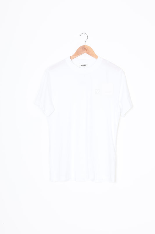 Sandro Paris Womens White T-shirt Size S