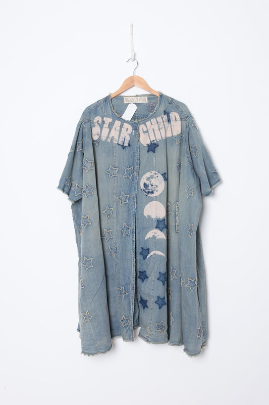 Magnolia Pearl Womens Blue Dress Size O/S