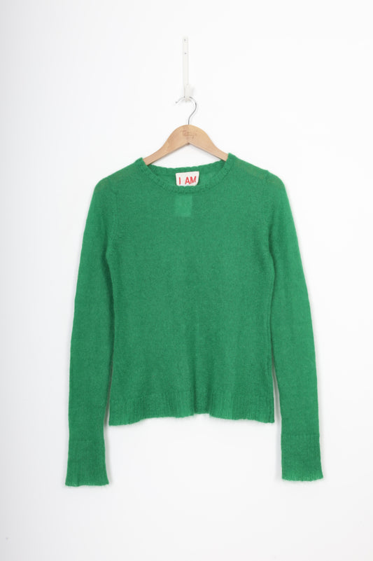 I AM Andrea Moore Womens Green Jumper Size S