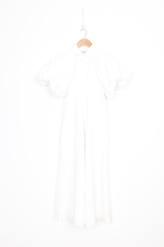 Lee Mathews Womens White Dress Size 0