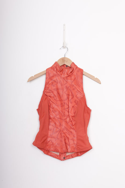 Brigid Brock Womens Red Vest Size 10